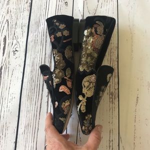 🦋Aldo Sequined Flats/Loafers